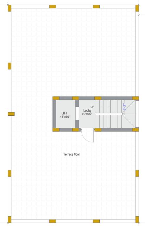  rosan castle Rosan Castle Cluster Plan for Terrace Floor