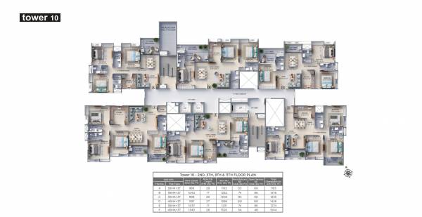 Tower 10 Cluster Plan f-residences-merlin-phase-1 Tower 10 Cluster Plan