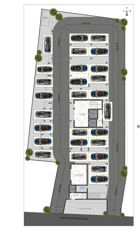 ssr pankajam serenity SSR Pankajam Serenity Cluster Plan for ground Floor