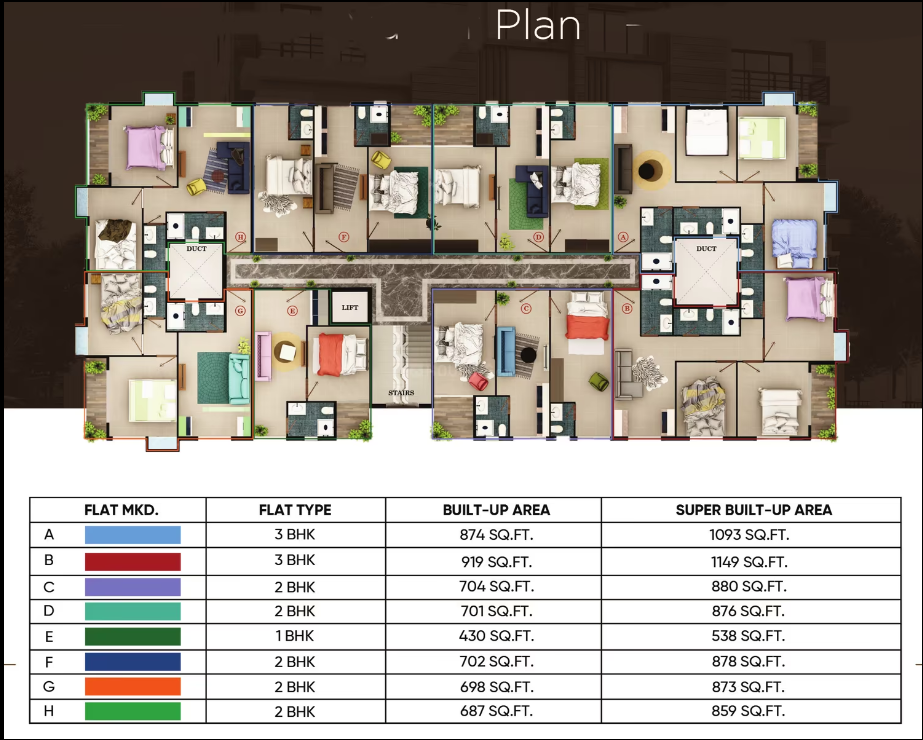  glory Aashray Glory Cluster Plan