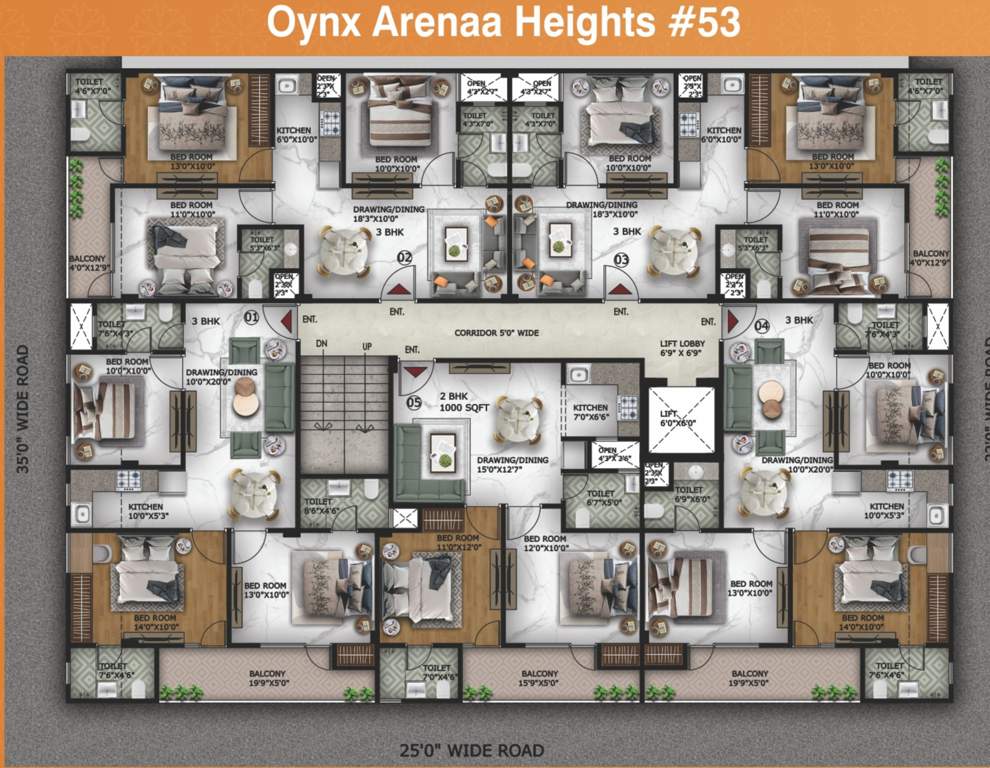  ultima 107 Oynx Arenaa Heights 53 Typical Cluster Plan