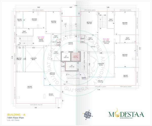 Block A Cluster Plan for 18th Floor modestaa Block A Cluster Plan for 18th Floor