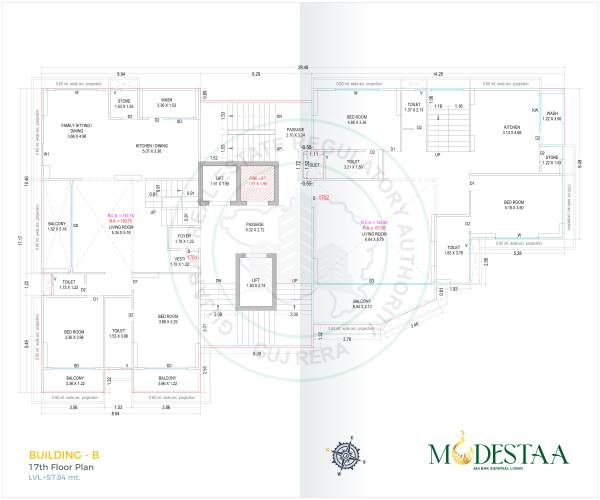 Block B Cluster Plan for 17th Floor modestaa Block B Cluster Plan for 17th Floor