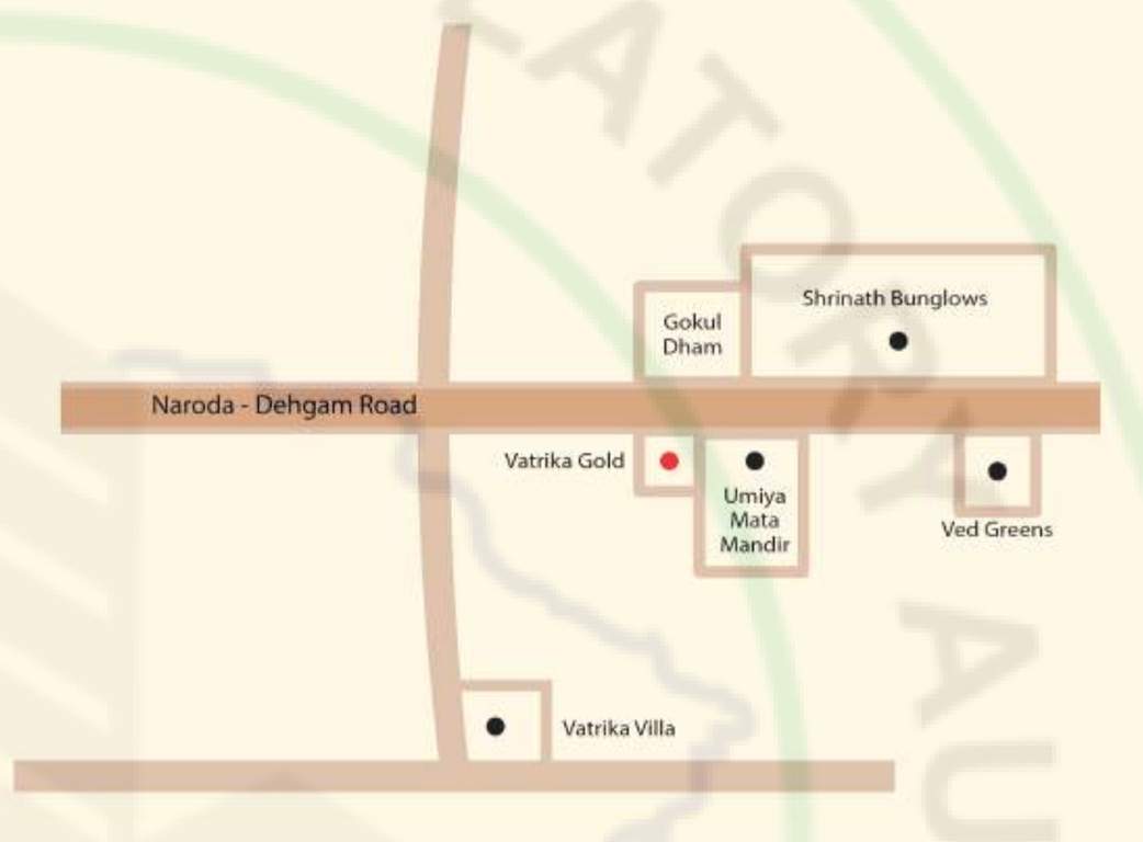  vatrika gold Location Plan