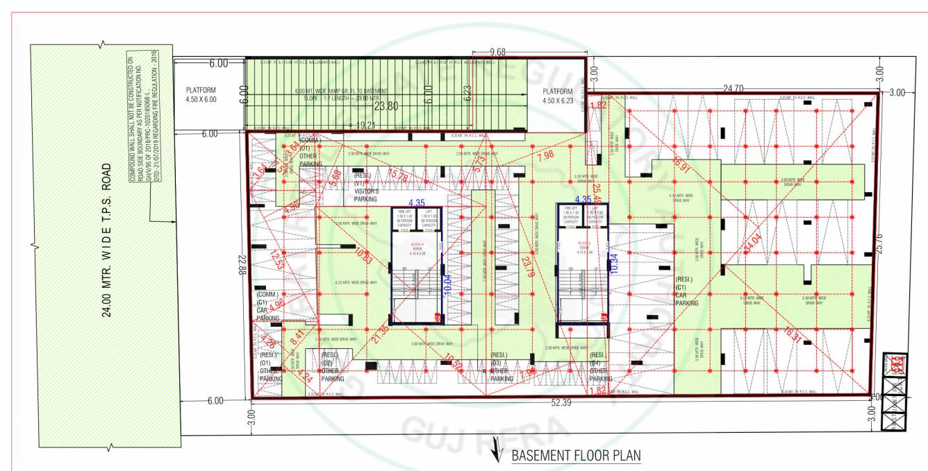  sp alora Block A, B Basement Cluster Plan