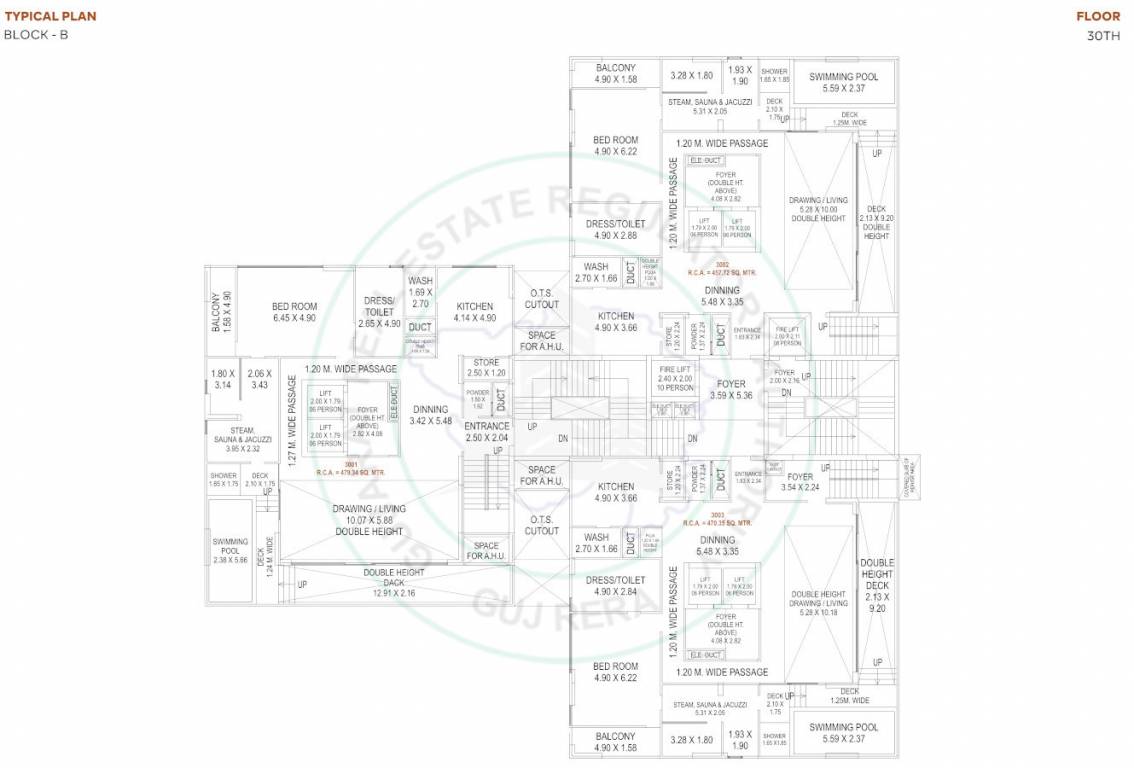 the opus and aatmantan B Cluster Plan