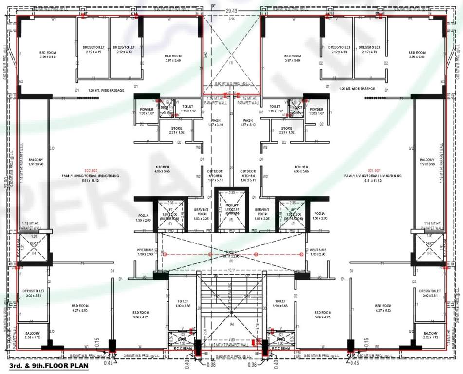  binori belmont A Cluster Plan For 3rd & 9th Floor