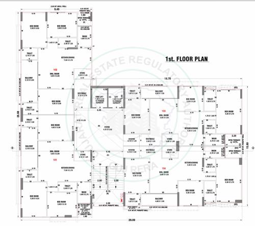  shubh-city-56 Block  A Cluster Plan For 1st Floor