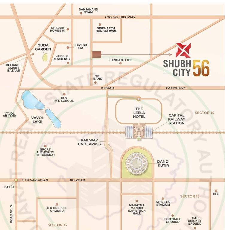  shubh city 56 Location Plan