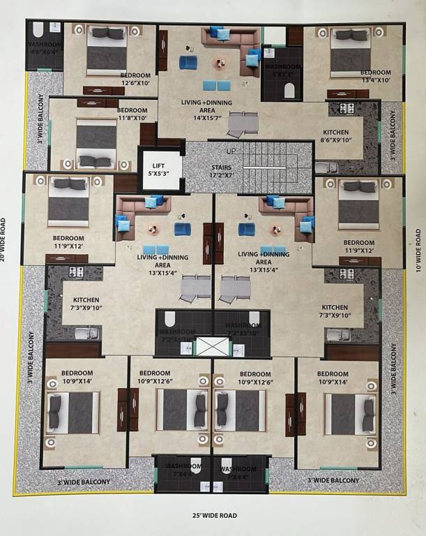 luxury homes Cluster Plan