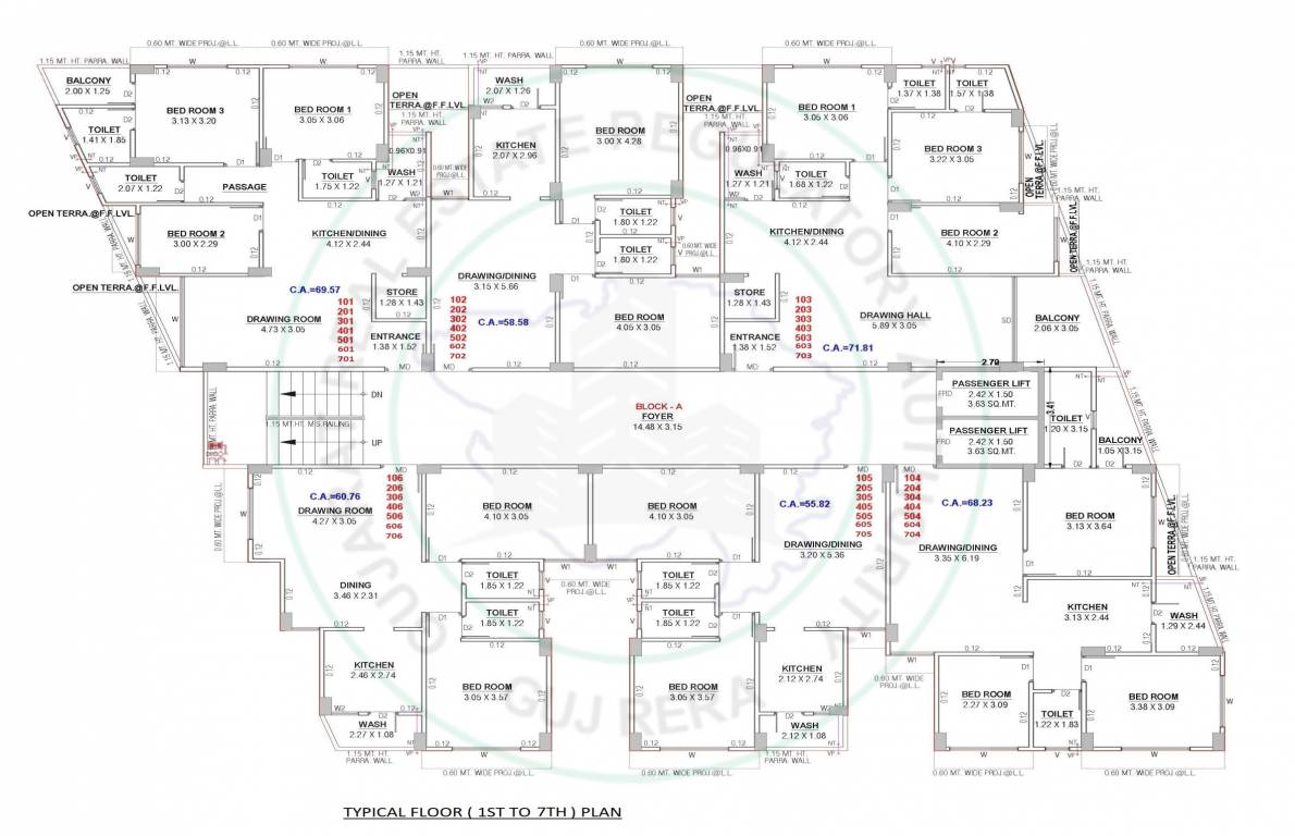  glory Glory Cluster Plan From 1st To 7th Floor