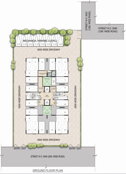  5-star 5 Star Ground Cluster Plan