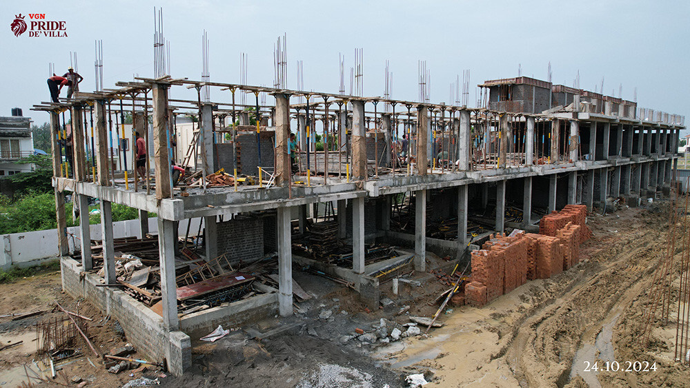  pride de villa Pride De Villa Construction Status Oct 24
