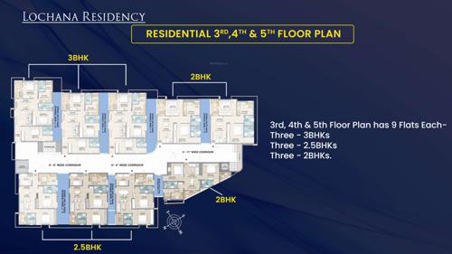 prahallad-commercial-and-lochana-residency Prahallad Commercial And Lochana Residency Cluster Plan from 3rd to 5th Floor