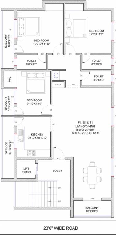  t j flats Green T J Flats Typical Cluster Plan