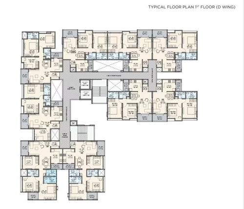  nivasa-ananya-phase-i D Wing Cluster Plan For 1st Floor
