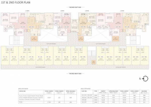  basil-chandrakant- Basil Chandrakant Cluster Plan From 1st To 2nd Floor