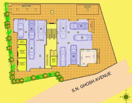 pearl-residency Pearl Residency Cluster Plan for ground Floor