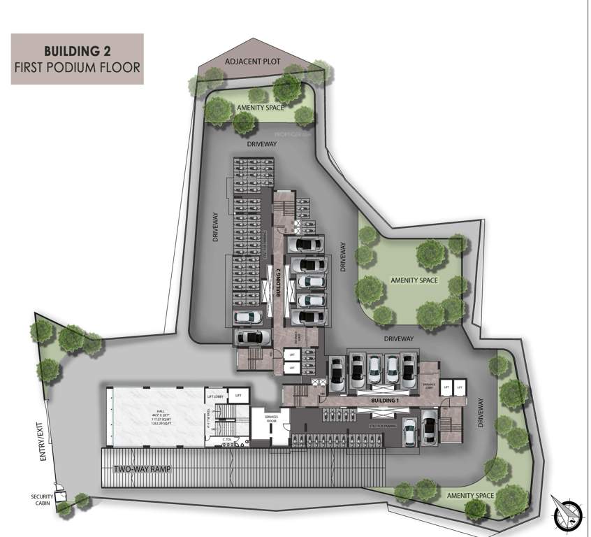  shree nandkumar mahadev ashirwad Building No 2 Cluster Plan for 1st Floor