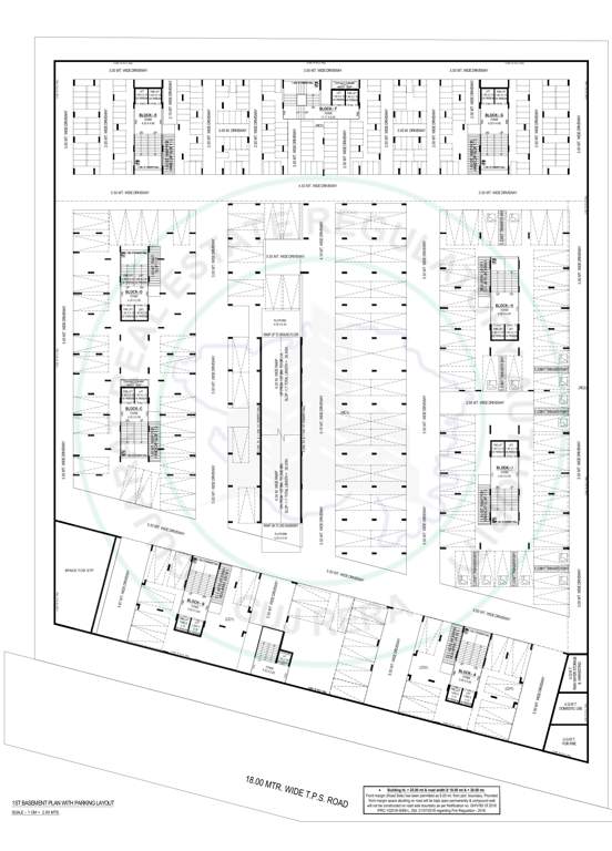  gracia Block A To I Cluster Plan for Basement 1 Floor