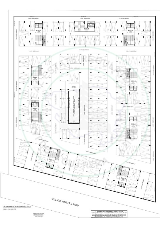  gracia Block A To I Cluster Plan for Basement 2 Floor
