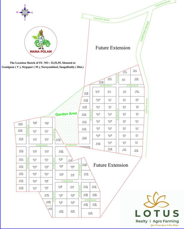  mana polam Layout Plan