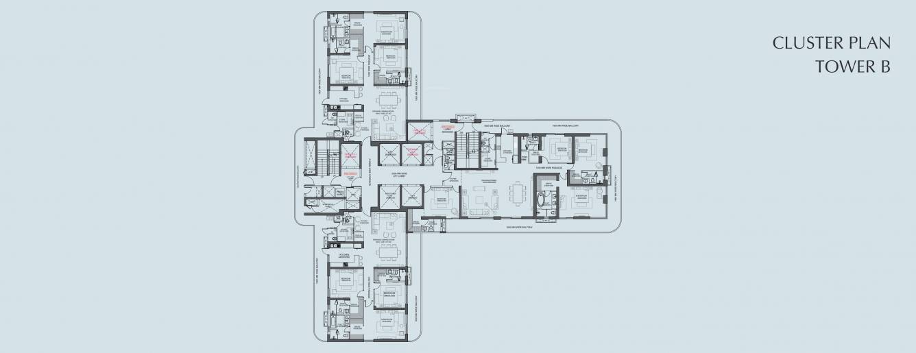  bignonia towers Tower B Cluster Plan