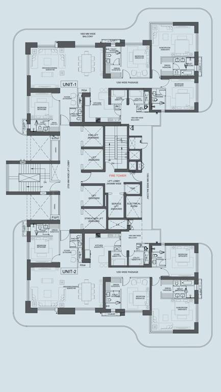  central park flower valley bignonia towers Tower A Cluster Plan