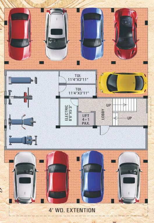  aakhay Block D Cluster Plan For Ground Floor