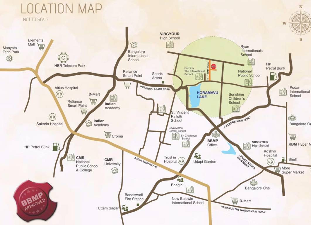  joshith enclave Location Plan