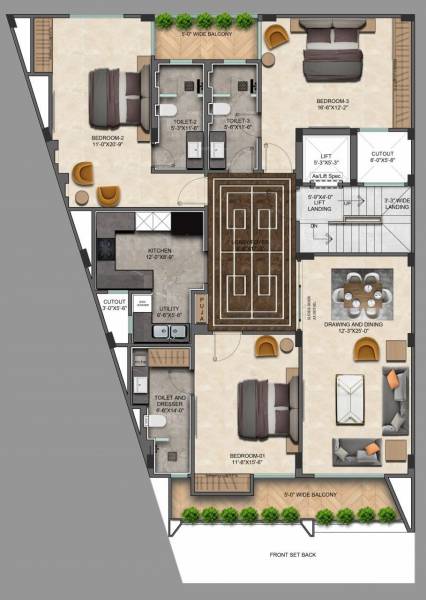 Aman Buildcon Cluster Plan For Typical Floor Plan aman-buildcon Aman Buildcon Cluster Plan For Typical Floor Plan