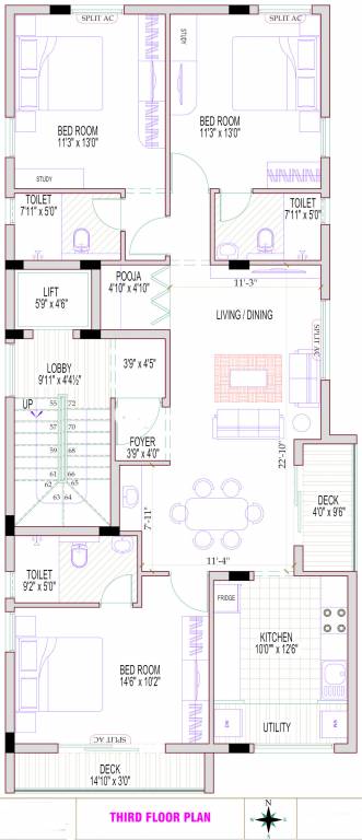  bluemoon shaswat Bluemoon Shaswat Cluster Plan For 3rd Floor