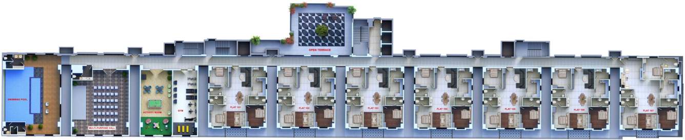  court Urbanyx Court Cluster Plan For 1st Floor