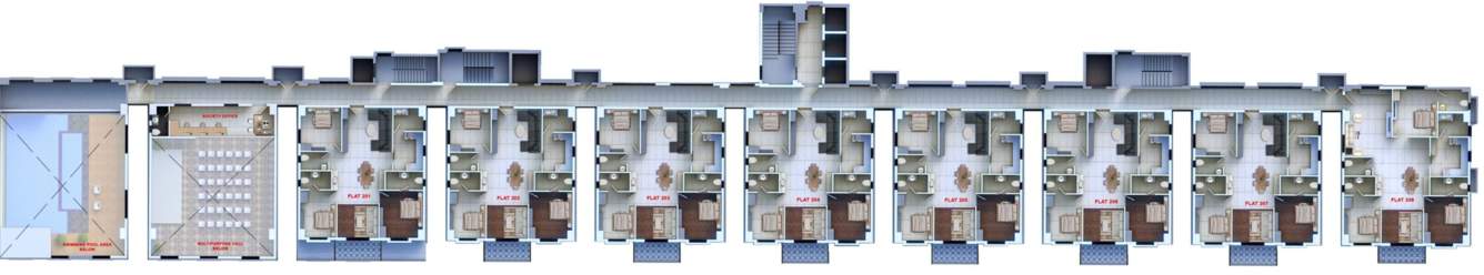  court Urbanyx Court Cluster Plan For 2nd Floor