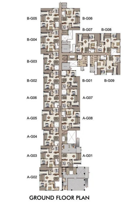  estilo Block 2 Cluster Plan For Ground Floor