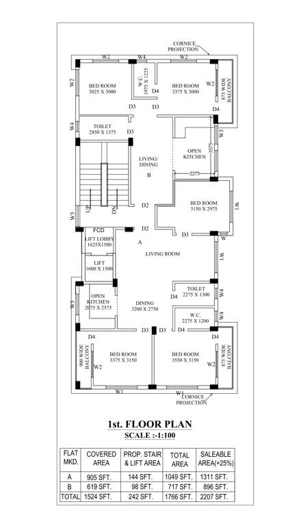  tirupati niwas Tirupati Niwas Cluster Plan for 1st Floor