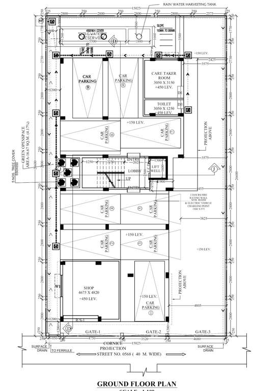  hrishi vihar co operative housing society Hrishi Vihar Co operative Housing Society Cluster Plan for ground Floor