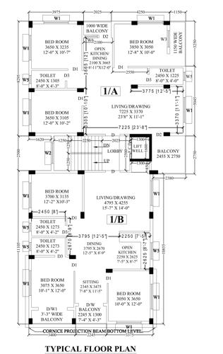  hrishi-vihar-co-operative-housing-society Hrishi Vihar Co operative Housing Society Cluster Plan from 1st to 4th Floor