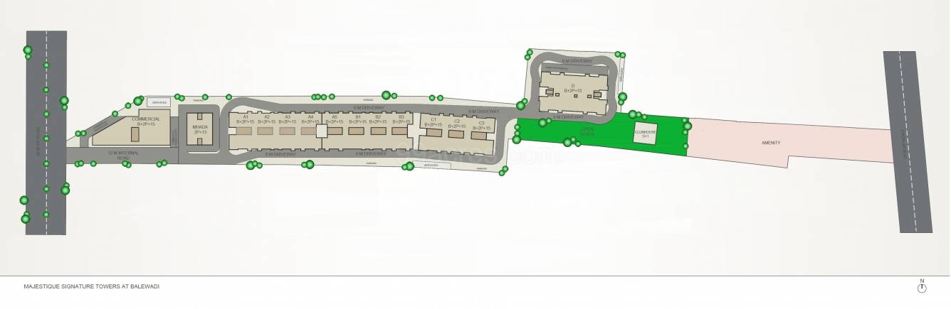  signature towers building no b wing b6 Master Plan