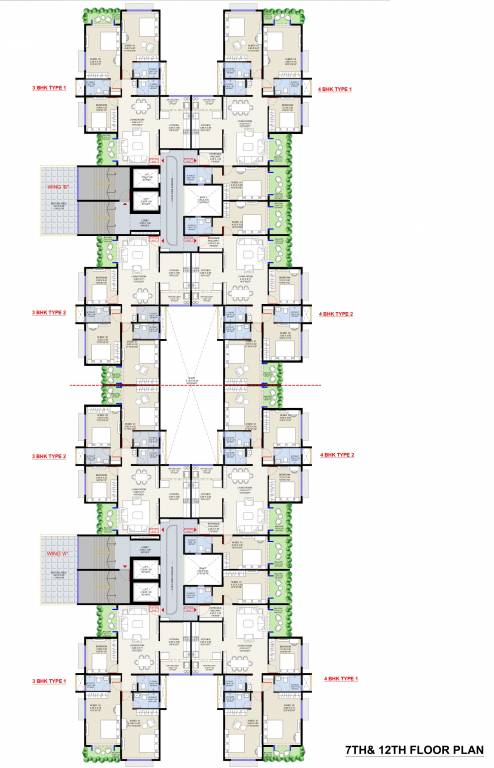  avlon Daksh Avlon Cluster Plan for 7th & 12th Floor