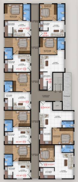  passion-homes Passion Homes Cluster Plan for ground Floor