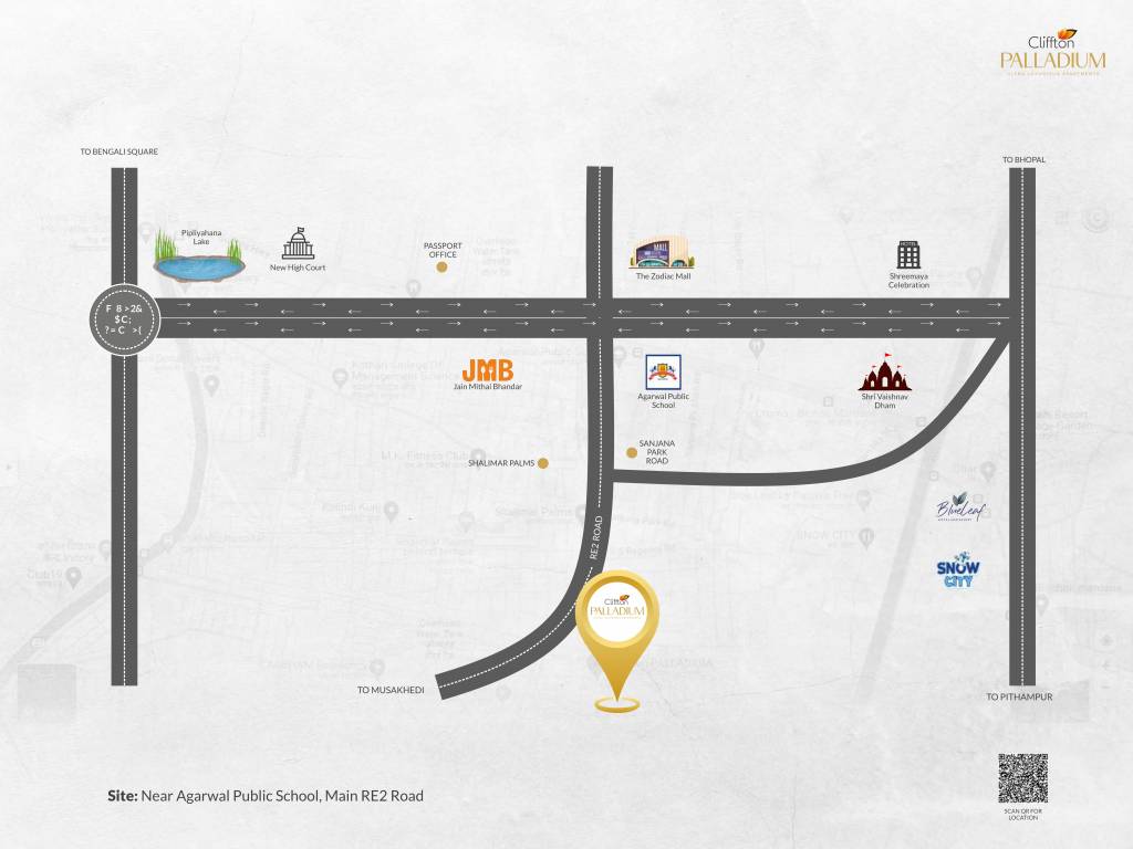  cliffton palladium Location Plan