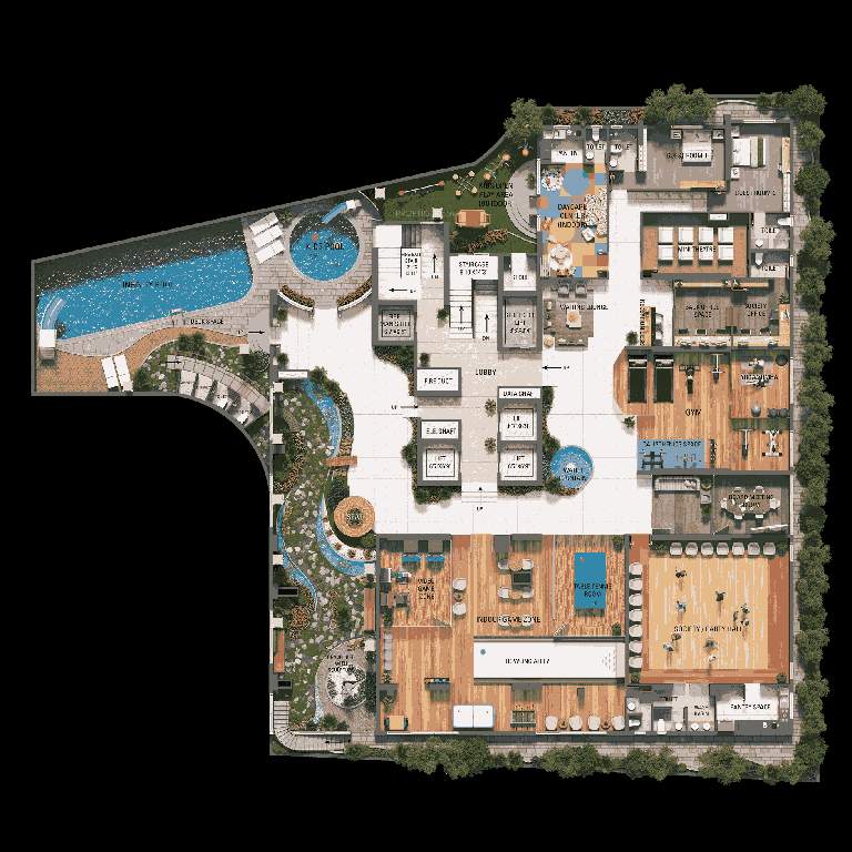  9 emporio Block A To C Cluster Plan for ground Floor