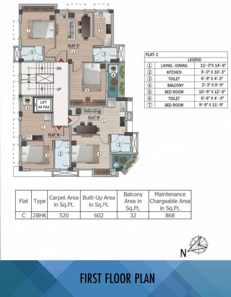  pushpak Verdant Pushpak Cluster Plan for 1st Floor