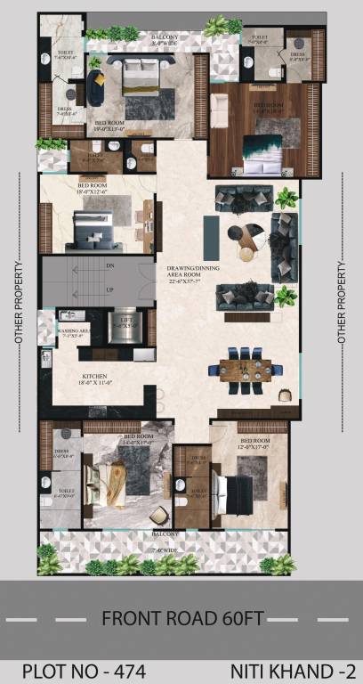  luxury floors Luxury Floors Cluster Plan