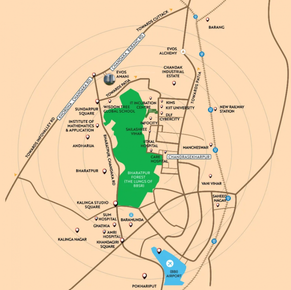 Location Plan evos-amani Location Plan