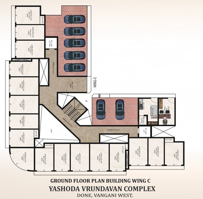  yashoda vrundavan complex c wing Building No 1 Wing C Cluster Plan