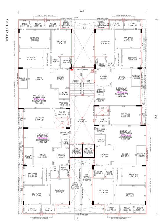  nilay A Cluster Plan For 1st Floor