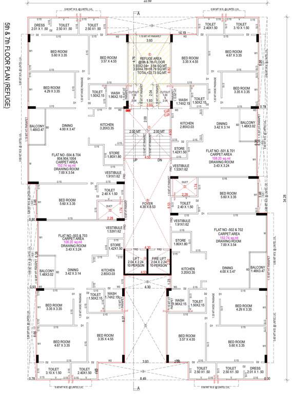  nilay A Cluster Plan For 5th And 7th Floor