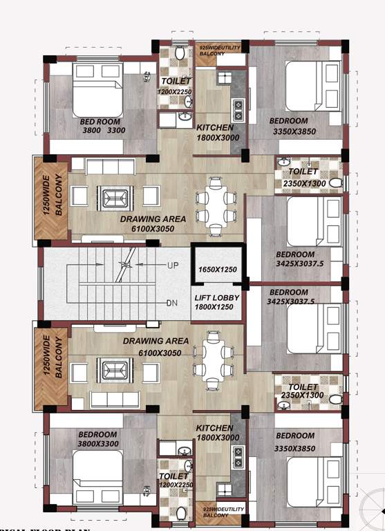  shree karani Shree Karani Cluster Plan from 1st to 4th Floor